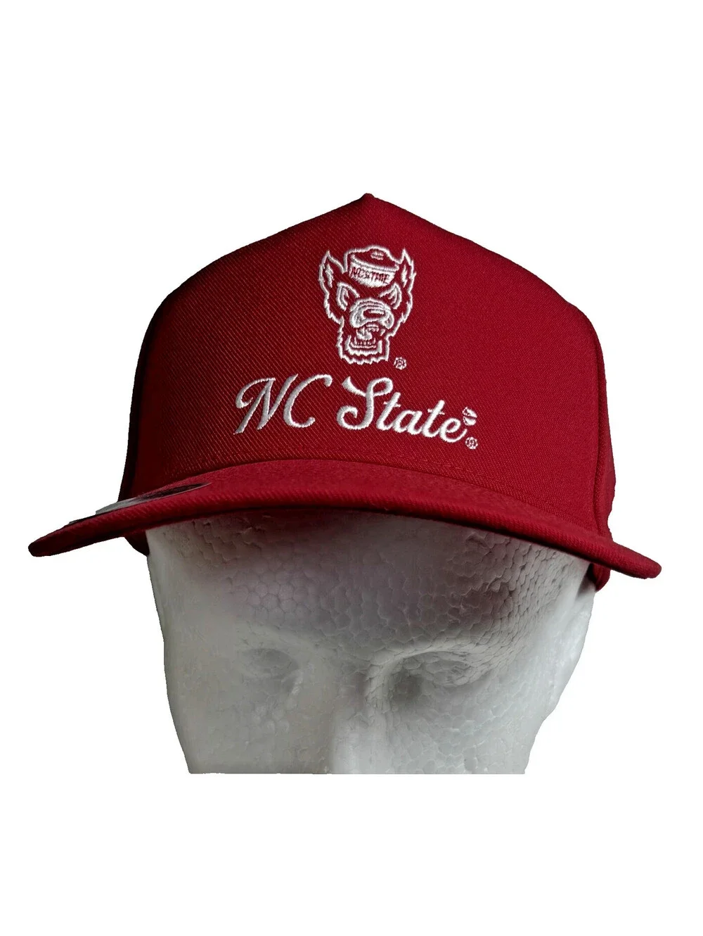 Adidas NC State Wolfpack Red A Frame Snapback Hat NEW